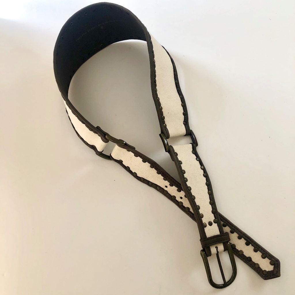 New Canvas  Leather Belt By Cynthia Vincent Twelfth Street
